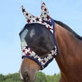 thumbnail image 3 of Harrison Howard LumiVista Horse Fly Mask Standard with Ears UV Protection for Horse-Dream Star(XL; Extra Full), 3 of 4