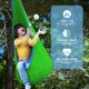 thumbnail image 3 of Asiento Columpio Tipo Cúpula para Niños OUTREE, Hamaca Infantil de Algodón Verde/Azul, 3 of 5