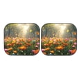 thumbnail image 7 of Balery 2 Piece Butterflies In Flower Field Car Windshield Sun Shade|Foldable Front Windshield Shade for Car Front Window for Most Sedans SUV Truck-Large, 7 of 7