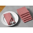 thumbnail image 6 of S4Sassy Red Square & Octagon Geometric Holiday Parties Cloth Table Linen Re-Usable Dinner Napkins Set 18 x 18"(Pack of 6), 6 of 8