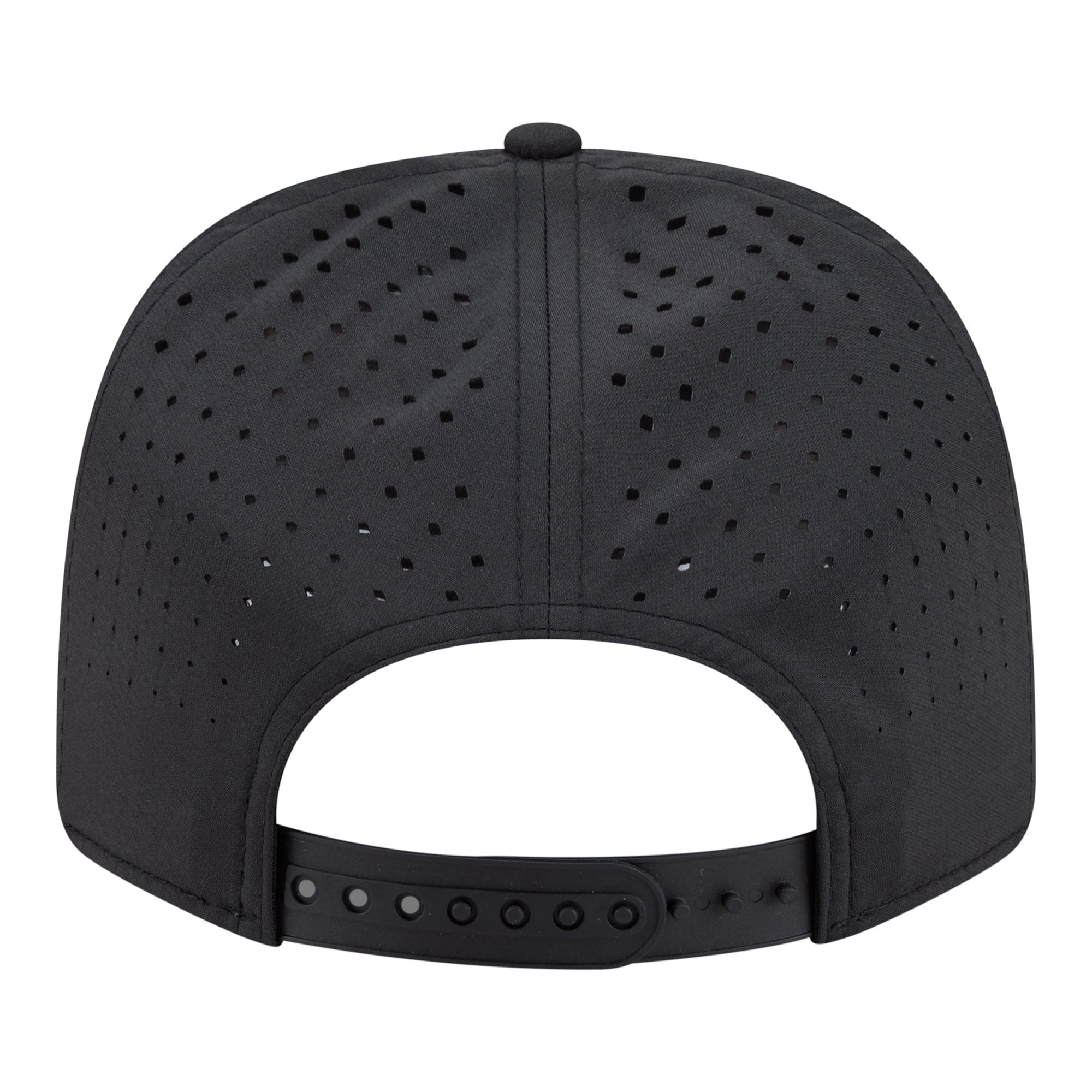 Men's New Era Black Los Angeles Lakers Sport Rope Vented Stretch-Snap 9SEVENTY Hat