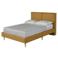 thumbnail image 4 of Base de Cama Matrimonial Makora Luma Mostaza Tapizada en Tela Tipo Lino (No Incluye Colchón), 4 of 9