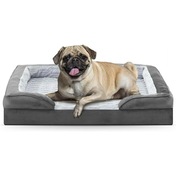 Orthopedic Small Dog Beds - Waterproof Ultra Comfy Supportive Foam Pet Couch with Removable Washable Cover, Nonskid Bottom