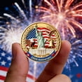 thumbnail image 4 of 250 Anniversary Keepsake, USA 250th Anniversary Commemorative Keepsake, 1776-2026 Patriotic Decorative Figurine Ornaments, Historical Collectible Room Showcase Decoration, 1.6In, 4 of 6