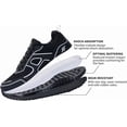 thumbnail image 3 of MAYKX Women's Plantar Fasciitis Shoes - Orthotic Arch Support Walking Sneakers, Shock-Absorbing, Non-Slip for Tennis & Daily Wear, 3 of 6