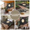 thumbnail image 6 of Boho Black Small Tapestry for Bedroom Wall Hanging Tapestry, Brown Modern Stripes Moon Abstract Leaf Ceiling Backdrop Tapestries Poster Blanket Wall Decor for Teens Room Living Room Dorm 23" x 28", 6 of 8