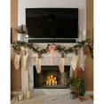 thumbnail image 3 of Medias navideñas, paquete de 6 calcetines de punto de talla grande, 18 pulgadas, regalos y decoraciones para la fiesta familiar de Navidad, blanco marfil, 3 of 5