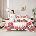 thumbnail image 4 of Erosebridal Red Flowers Blossom 7-Piece Twin Bedding Sets,Cute Farm Highland Cow Bedding Comforter Set For Men Women,Reversible, 4 of 7