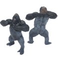 thumbnail image 4 of Chimpanzee Figurine, Comfortable Hand Feeling Animal Model High Simulation Delicate Lifelike  For Home Chimpanzee, 4 of 8