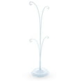 thumbnail image 4 of 4-Arm Tree Branch White Painted Metal Ornament Display Stand 12 Inches (Poland), 4 of 4