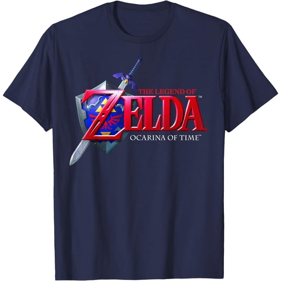 Zelda Ocarina of Time Classic Logo Graphic DTG Print Unisex T-Shirt