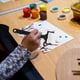 thumbnail image 5 of Juego de 12 pinceles de esponja portátiles para pintar, útiles para dibujar grafitis, para niños y niñas (3 unidades por juego), 5 of 8