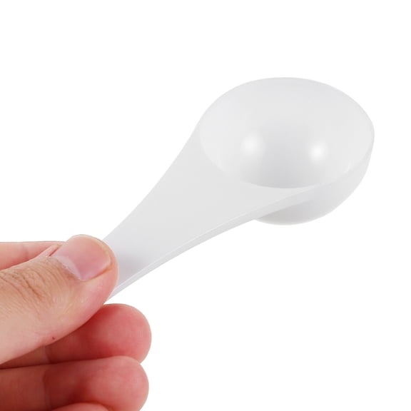 LOLIPPYY 20Pcs White Plastic Scoop for Laundry Powder Ergonomic Grip and Precise Measurement