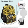 thumbnail image 7 of Pzuqiu Yellow Tractor Personalized Backpack for School Kids Boys Large Capacity Customized Schoolbags with Side Pockets Bookbags 17 Inches Custom Backpacks with Name Ages 8-12, 7 of 7