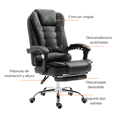thumbnail image 3 of Silla Escritorio Ejecutiva Ergonomica Ajustable Reclinable Presidencial Oficina, 3 of 6