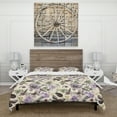thumbnail image 2 of Designart 'Butterflies and Flowers' Cabin & Lodge Duvet Cover Set, 2 of 4