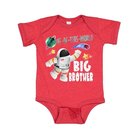 

Inktastic Out of This World Big Brother Astronaut in Space Gift Baby Boy Bodysuit