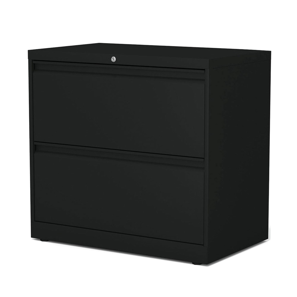 Alera Lateral File, 2 Legal/Letter-Size File Drawers, Black, 30" x 18.63" x 28" - image 2 of 5