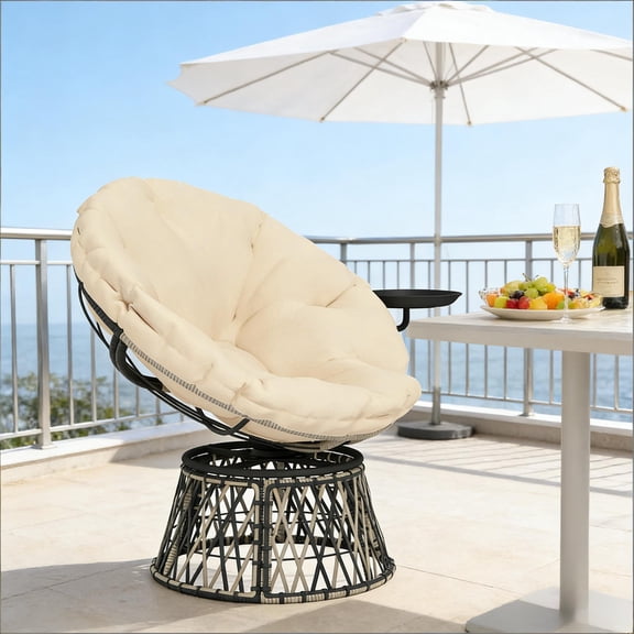 Circle Chair,Swivel Outdoor Papasan Chair