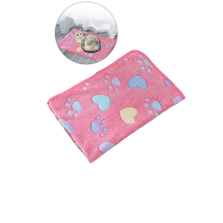 WNFJR Puppy Blankets Soft Warm Sleep Mat Bone Print Cute Blanket Fluffy Fleece Pet Blanket Flannel Throw Dog Blankets for Small Dogs Puppy Cat
