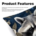 thumbnail image 2 of Raccoon Velvet Throw Covers Pillows with Unique Patterns - Set of 2 Decorative Pillow Inserts in 16x16, 18x18, 20x20 Inches for Home Decor and More, 2 of 6