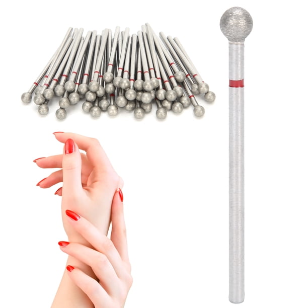 50 UDS. Brocas para uñas, Eliminación de Piel Muerta, Accesorio para Cabezal de Pulido de Unas, Herramienta Multifuncional Para Manicura y Pedicura