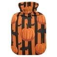 thumbnail image 7 of 2L Fully Printed Hot Water Bottle Cover + Hot Water Bottle For Hot & Cold Compresses Bats Pumpkins, 7 of 7