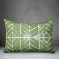 thumbnail image 3 of Creative Products Green Distressed Chevron Diamonds 14x20 Indoor / Outdoor Pillow, 3 of 3