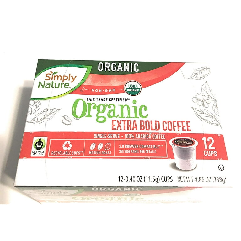 Simply Nature Organic Fair Trade Certified Medium Roast Extra Bold