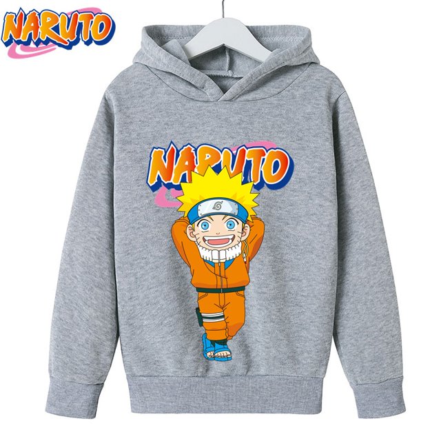 Fashion Unisex Naruto Print Hoodies Children Boys Long Sleeves Sweatshirt Baby Kids Tops Girls Clothes 4-14 Years Streetwear140 Gao Jinjia LED