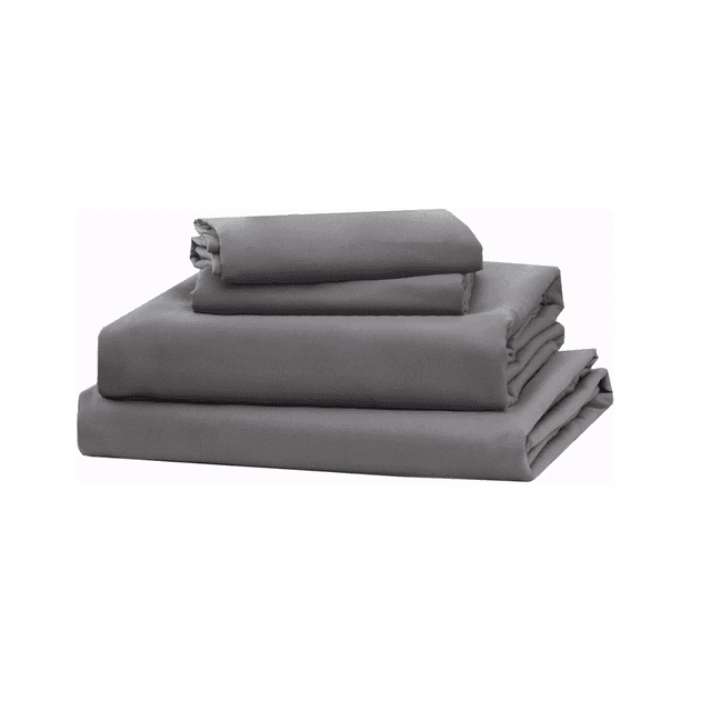 Juego De Sábanas Queen Size Ultra Suave 4 piezas, Gris Oscuro