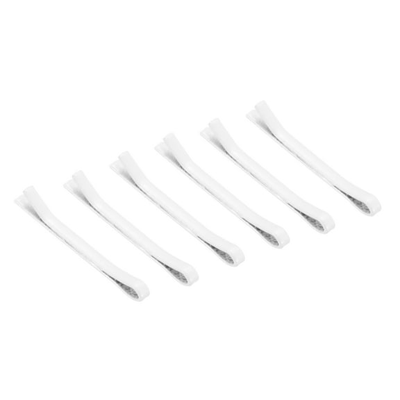 Uxcell 6 Pcs Tiny Doll Hair Pins 0.59" White Mini Metal Hair Clips Bobby Pins for DIY Accessories