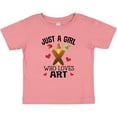 thumbnail image 3 of Inktastic Artist Just A Girl Who Loves Art Girls Baby T-Shirt, 3 of 5