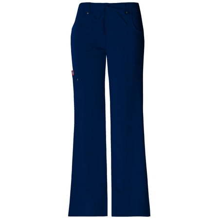 

Dickies Xtreme Stretch Scrubs Pant for Women Mid Rise Drawstring Cargo 82011