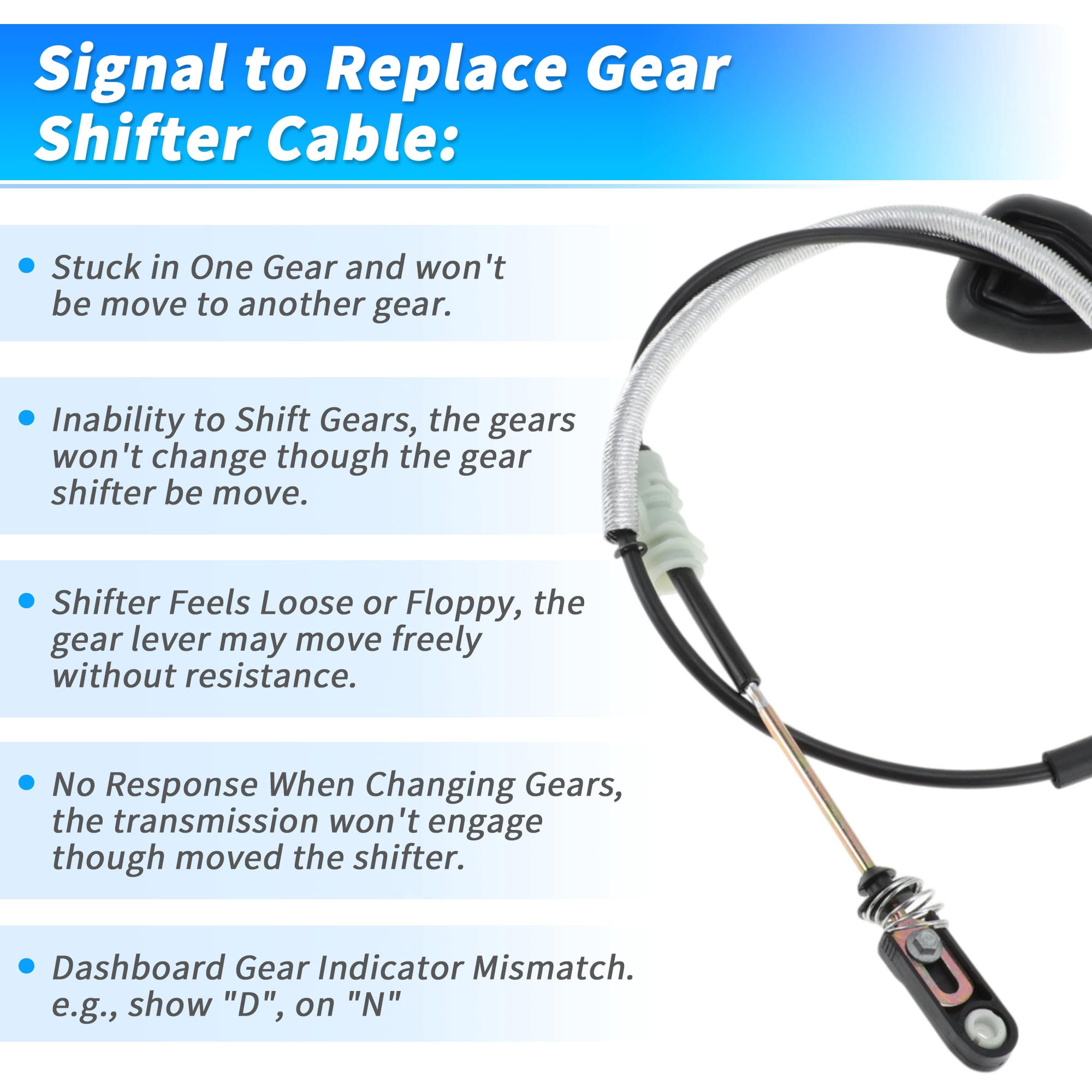 Unique Bargains Automatic Transmission Gear Shifter Cable for Dodge Durango