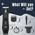 thumbnail image 6 of Body Hair Trimmer for Men, IPX7 Waterproof Pubic and Groin Hair Trimmer, Electric Ball Shaver with LED Light, Ceramic Blade, USB Rechargeable, 6 of 7