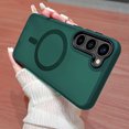 thumbnail image 1 of For Magsafe Translucent Phone Case For Samsung Galaxy S24 Ultra S23 Plus S22 Shockproof Magnetic Wireless Charging Bumper Cover green For Galaxy S22, 1 of 6
