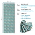 thumbnail image 2 of Light Blue Cartoon Narwhal Rainbow Pattern Hot Yoga Mat Towel Non Slip for Hot Yoga - Quick-Drying Yoga Mat Cover with 4 Corner Pockets with Travel Bag - Hot Yoga Towel Non Slip 70"x26", 2 of 6