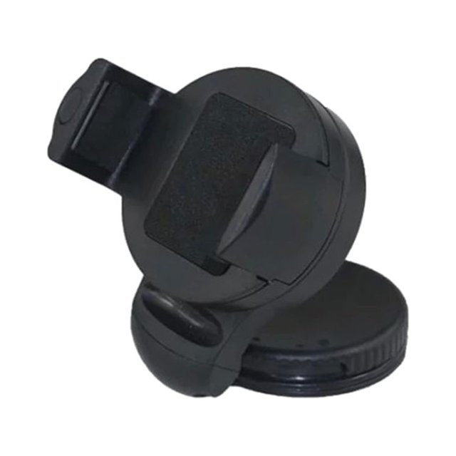 Soporte de ventosa mini giratorio de 360 grados para teléfono móvil, navegador de coche, dispositivo inteligente (negro)