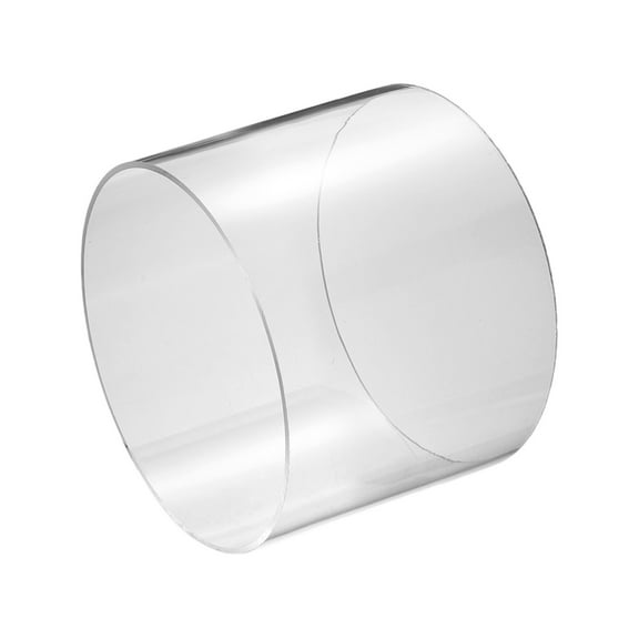 Uxcell Clear Rigid Acrylic Pipe, 143mm(5.63") ID x 150mm(5.91") OD 4" Round Polycarbonate Tube Plastic Tubing for Plumbing, Lighting, Aquarium, DIY Projects