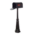 thumbnail image 2 of Floral Curbside Mailbox Decorative Tacoma Surface Mount Mailbox Post with Base, 2 of 5