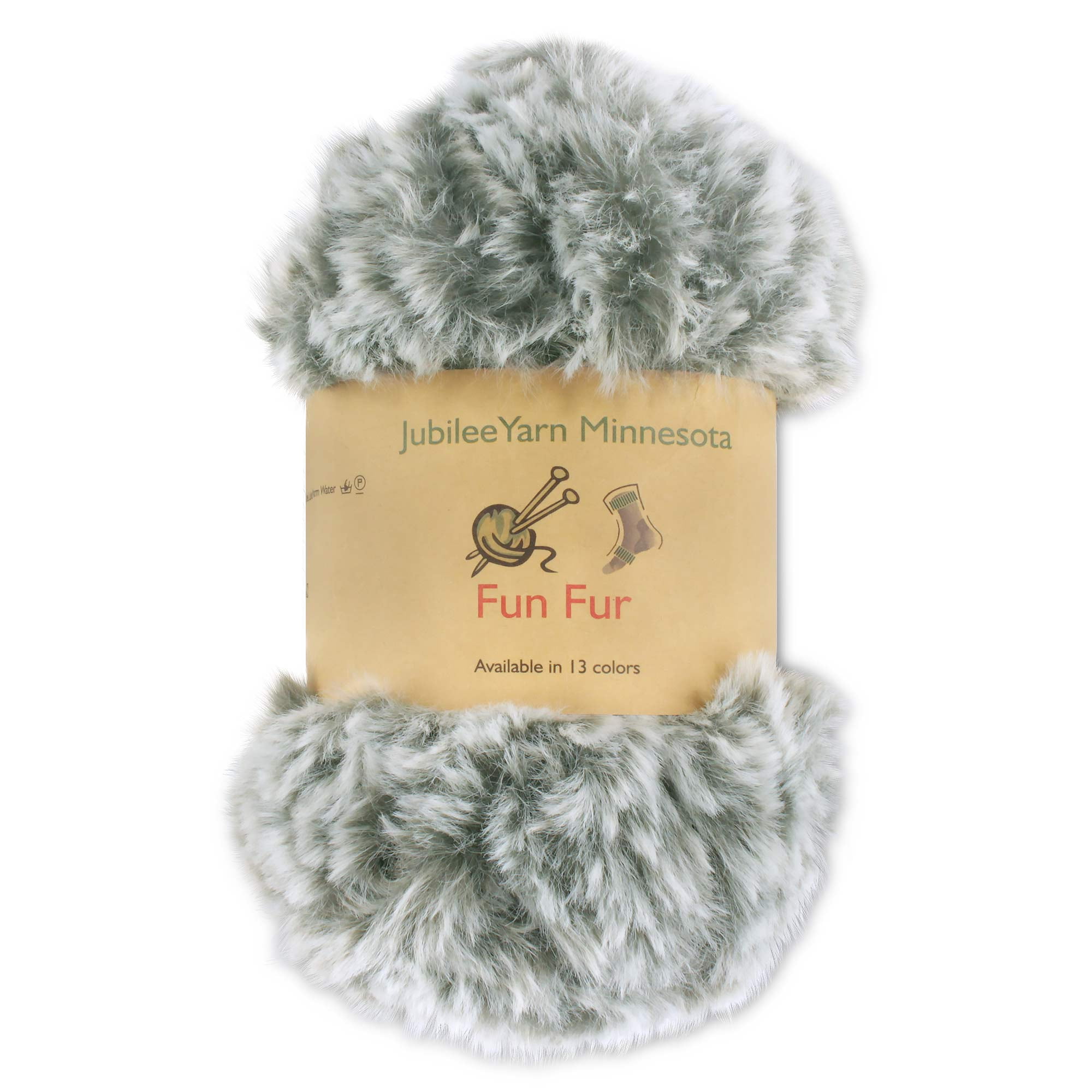 WXJ13 2 Skeins Super Soft Fur Yarn Chunky Fluffy Faux Fur Yarn, Chunky Yarn  Gray Soft Fluffy Fur Yarn Fuzzy Fur Yarn Eyelash Yarn for Crochet Knit