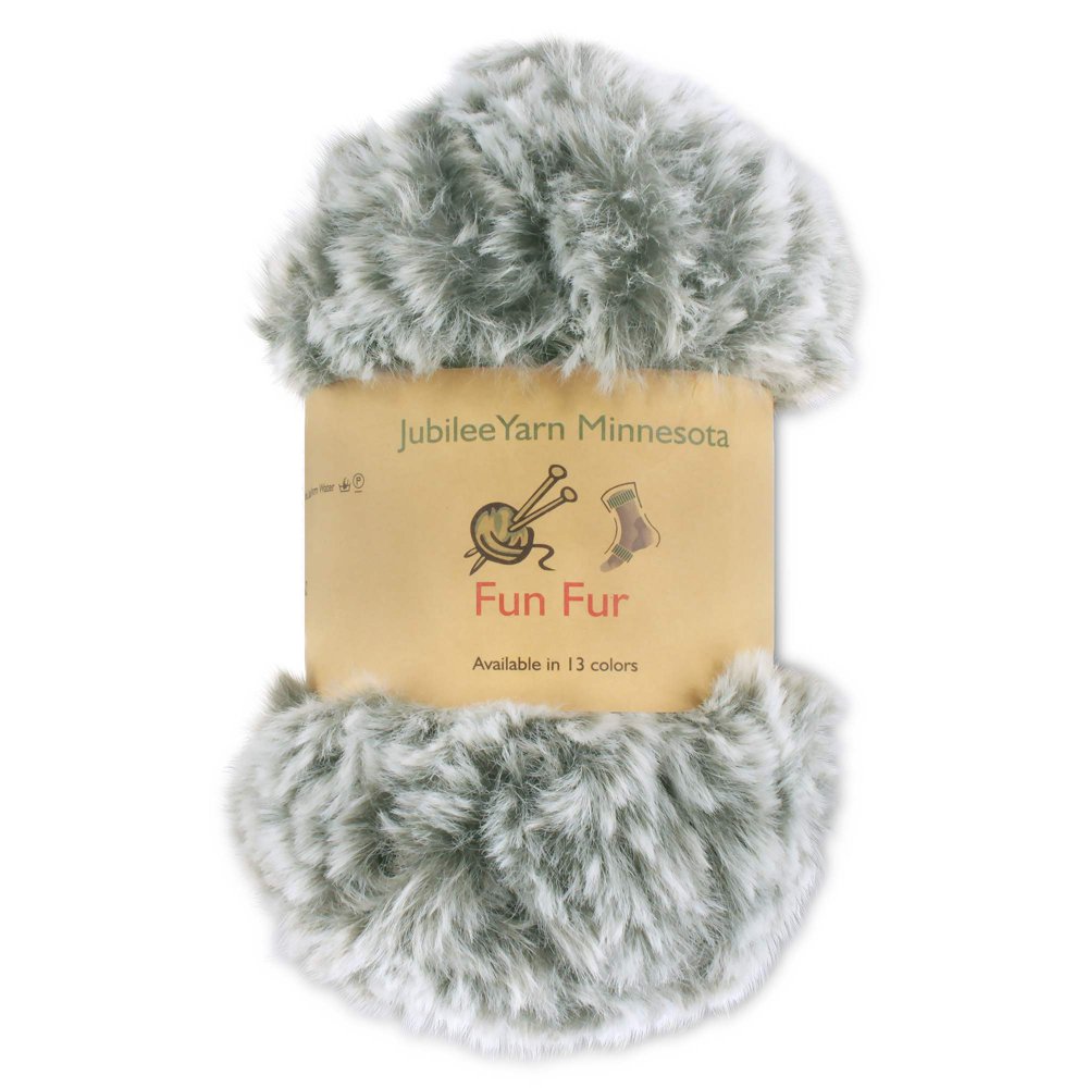 BambooMN Chunky Fluffy Faux Fur Eyelash Yarn 100 Polyester 100g