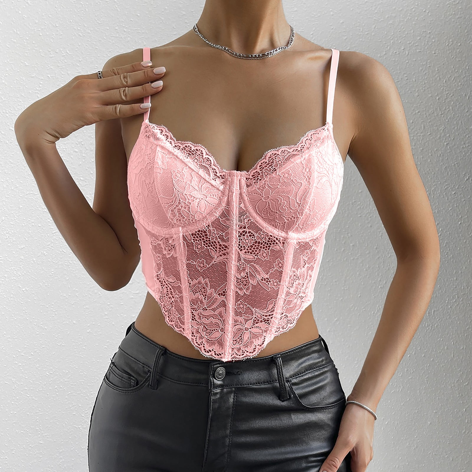 bustier top pink
