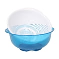thumbnail image 1 of Escurridor de frutas para cocina, colador de cocina, juego de cuencos, utensilio de cocina, colador de alimentos multifunción, Pasta, espagueti, arroz azul BLESIY Cesta de drenaje, 1 of 8