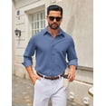 thumbnail image 3 of COOFANDY Men's Long Sleeve Dress Shirt Business Casual Shirts for Men Fall Fashion Shirt, 3 of 6