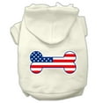 thumbnail image 3 of Mirage Pet Products Bone Shaped American Flag Screen Print Pet Hoodies Blue Size XXXL, 3 of 10