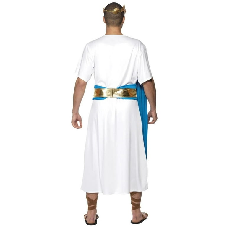 Roman Senator Costume Adult White Blue Roman Senator Costume Adult White Blue