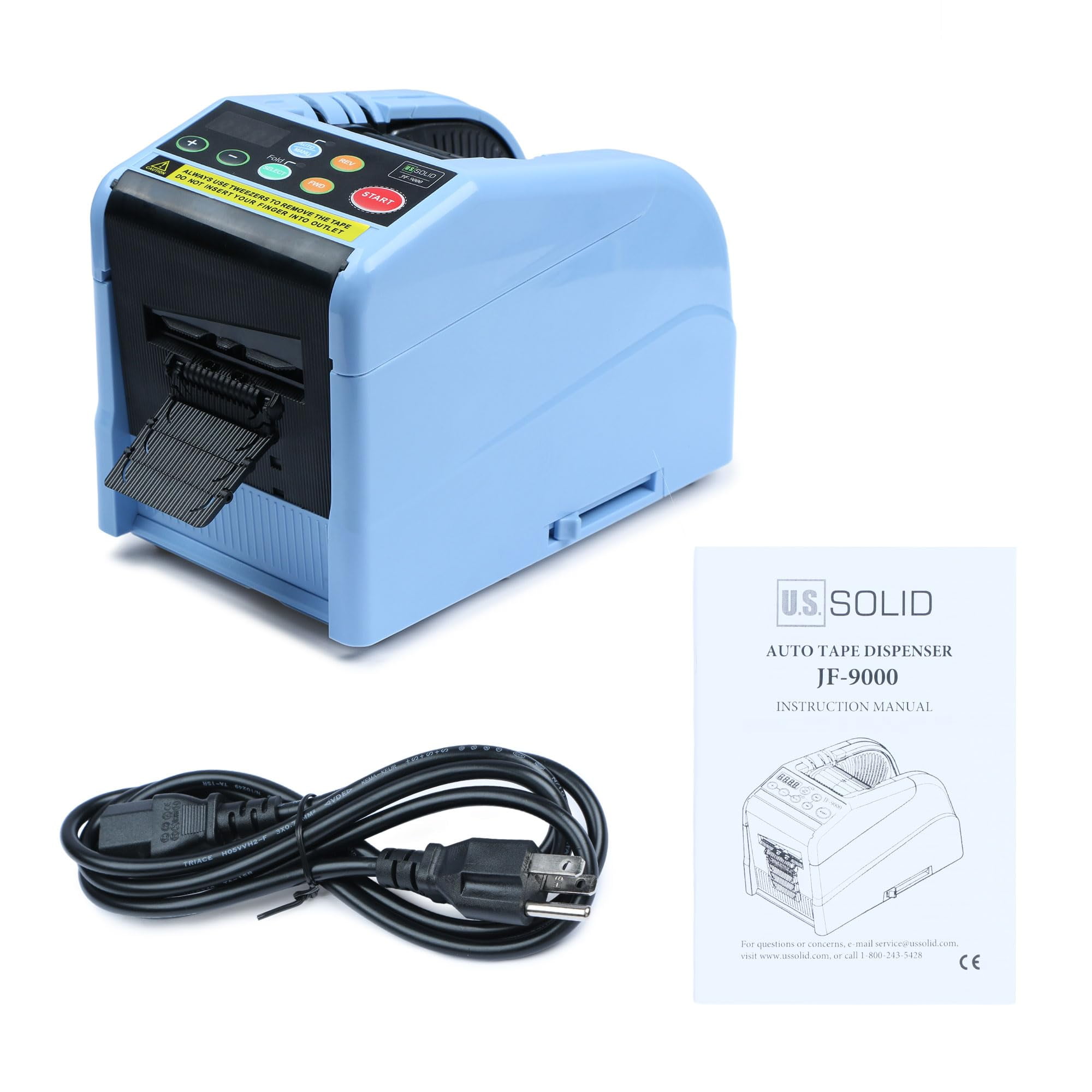 U.S. Solid Automatic Tape Dispenser JF-9000 with Edge Folding & Programming Function