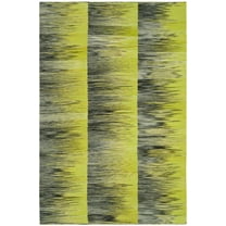 SAFAVIEH Kilim Alaia Geometric Wool Area Rug, Green/Charcoal, 4' x 6'